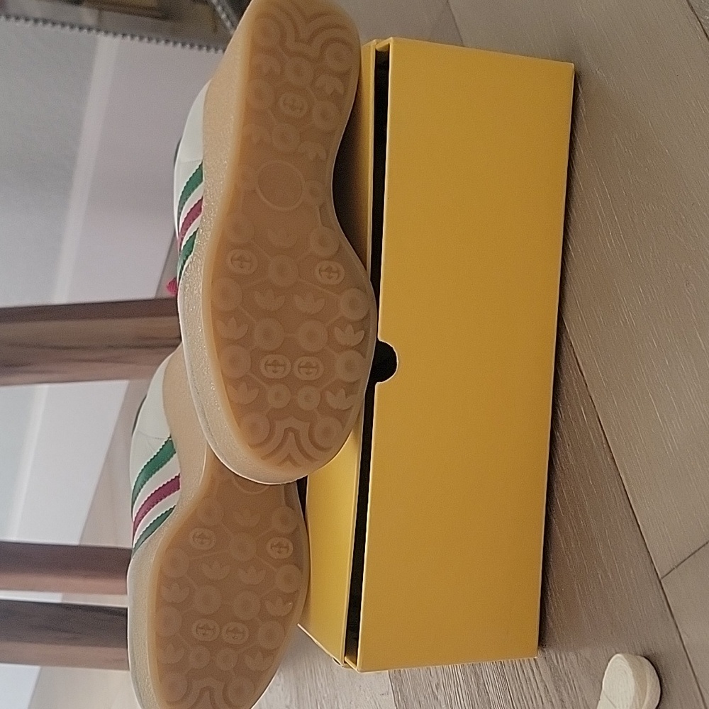 New Gucci X Adidas Gazelle Wedge Sneakers, Size 37, 7 - Picture 3 of 9